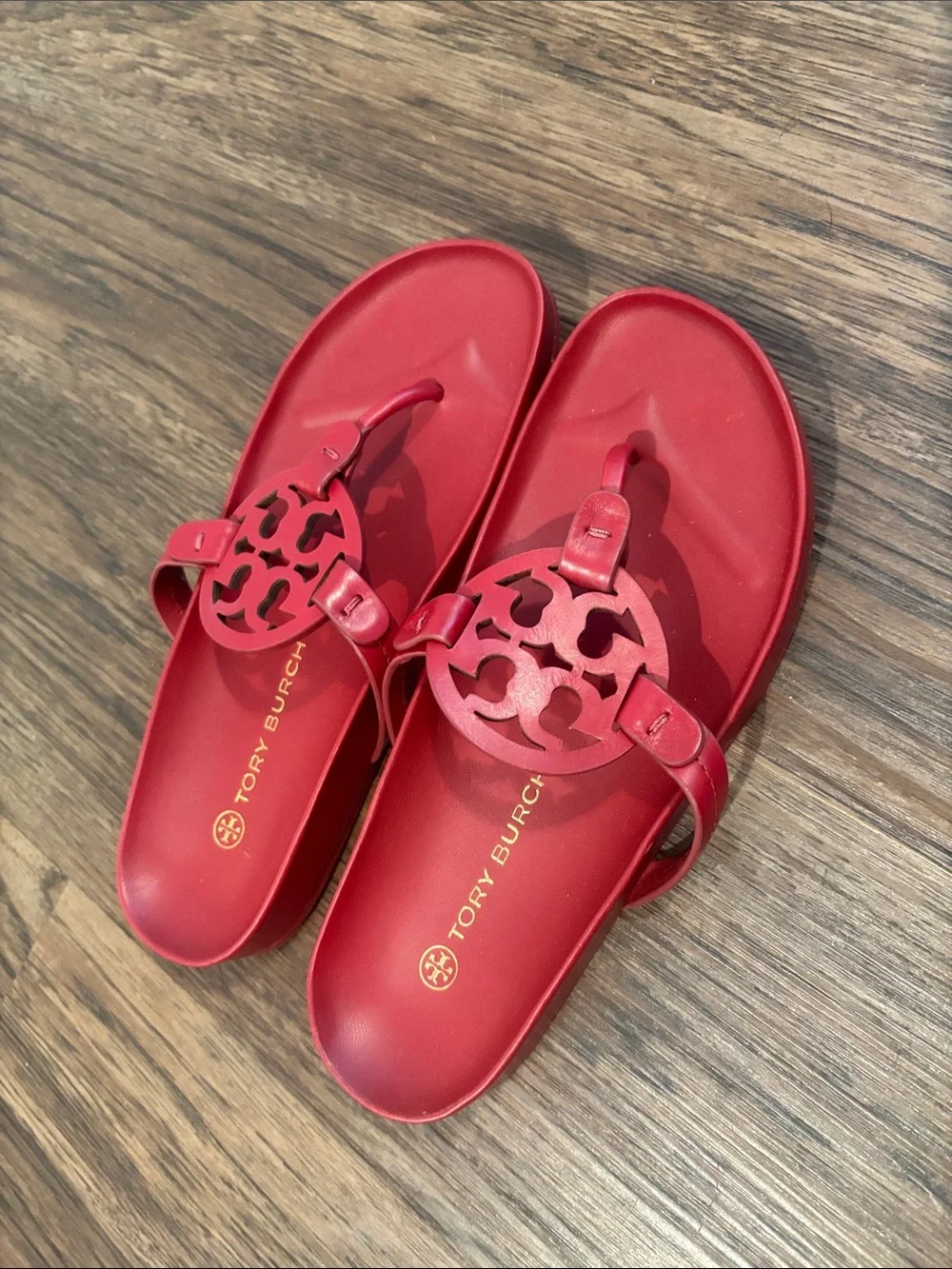 Tory Burch Women's Red Miller Slide Sandals